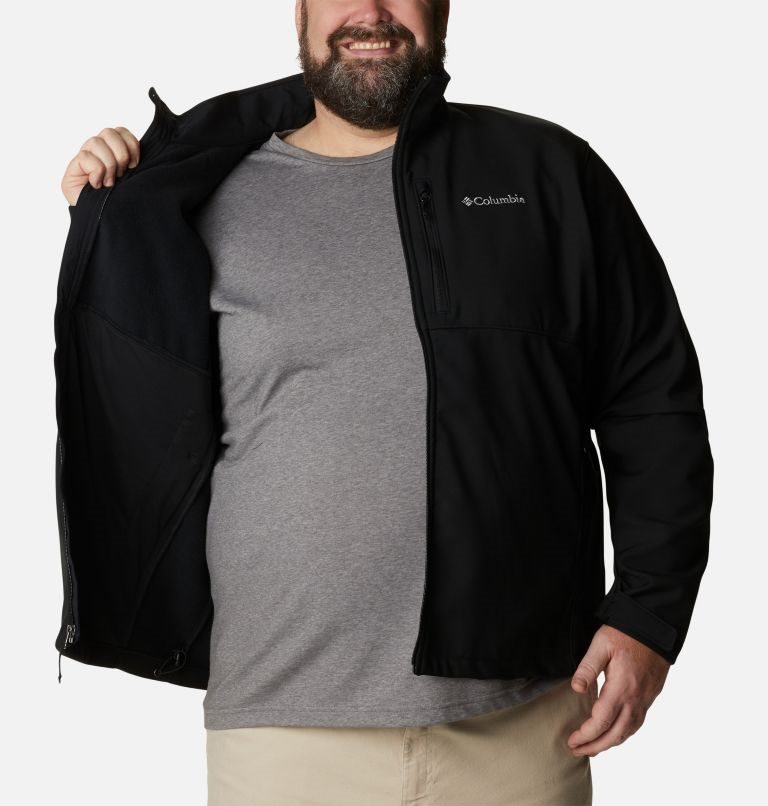 Men's Columbia Ascender Shell Jackets Black | Plus Size CA-A36L0